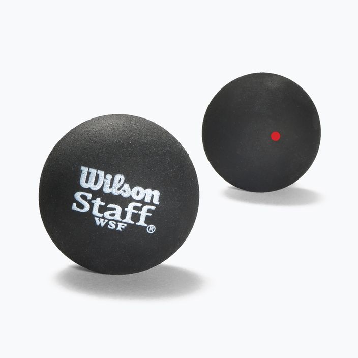 Wilson Staff skvošo kamuoliukai Red Dot 2 vnt. juodi WRT617700+ 2
