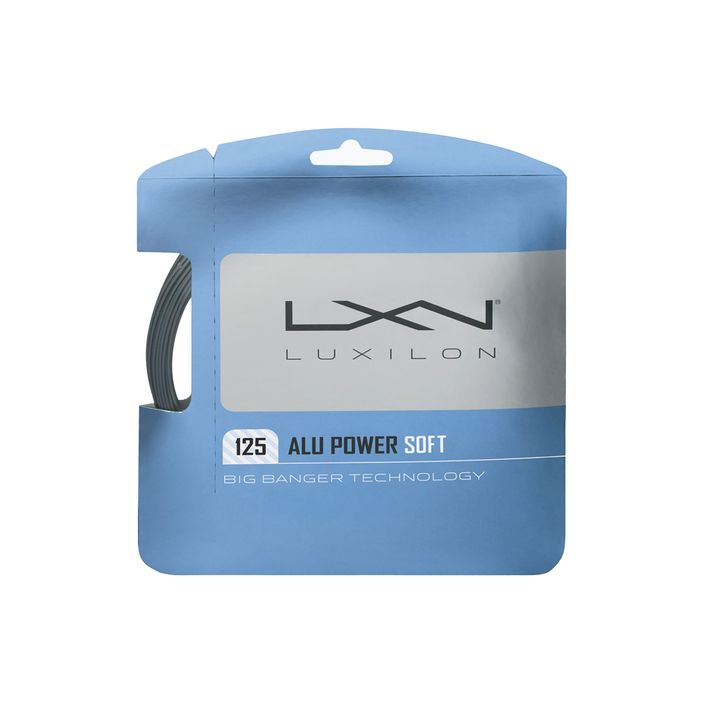 Teniso stygos Luxilon Alu Power Soft 125 12,2 m sidabrinės WRZ990101 2