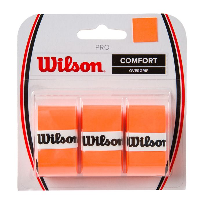 Wilson Pro Comfort Overgrip teniso raketės apvyniojimai 3 vnt. oranžiniai WRZ470820+ 2