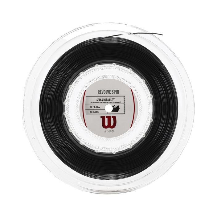 Wilson Revolve Spin 16 teniso stygos 200 m juodos spalvos WRZ907600 2