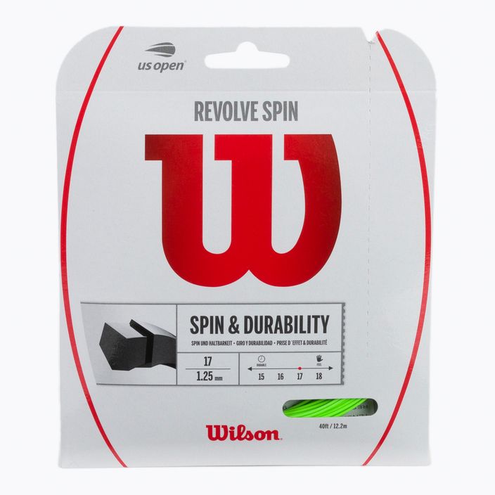 Wilson Revolve Spin 17 teniso stygų rinkinys 12,2 m pilkos spalvos WRZ956900+