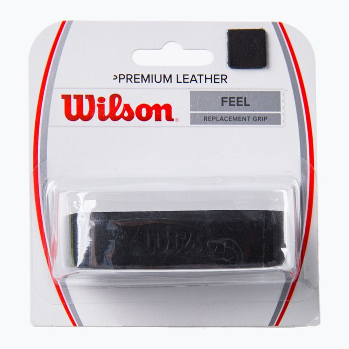 Wilson Premium Leather Grip teniso raketės apvyniojimas juodas WRZ470300+