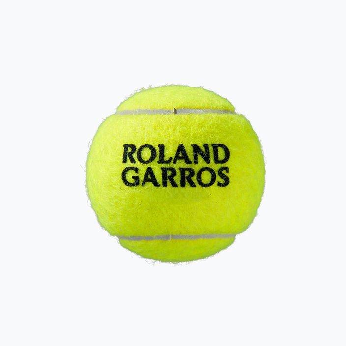 Wilson Roland Garros Clay Ct teniso kamuoliukai 4 vnt. geltoni WRT115000 4