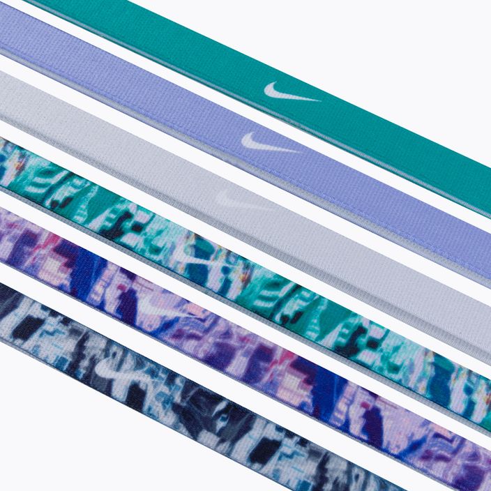 Nike galvos juostos su spauda 6 vnt., žalios/violetinės spalvos N0002545-322 3