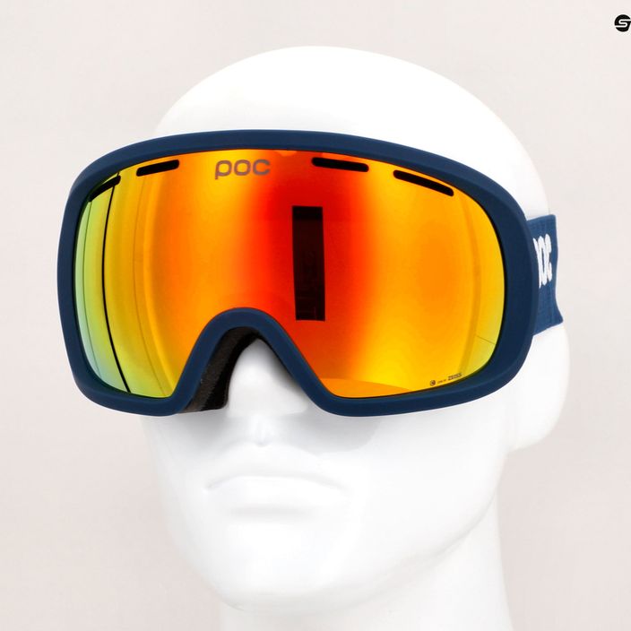 POC Fovea lead blue/partly sunny orange slidinėjimo akiniai 10