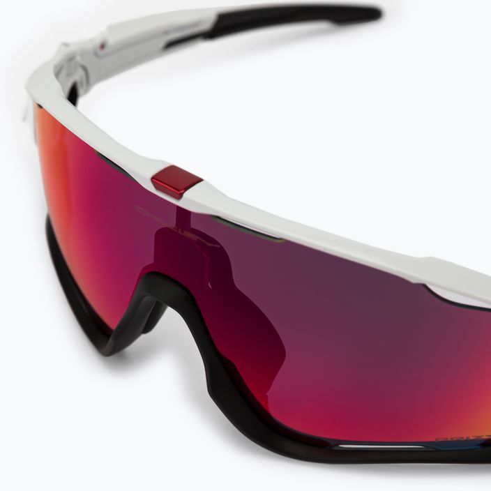 Oakley Jawbreaker poliruoti balti/prizminiai dviračių akiniai 0OO9290 5