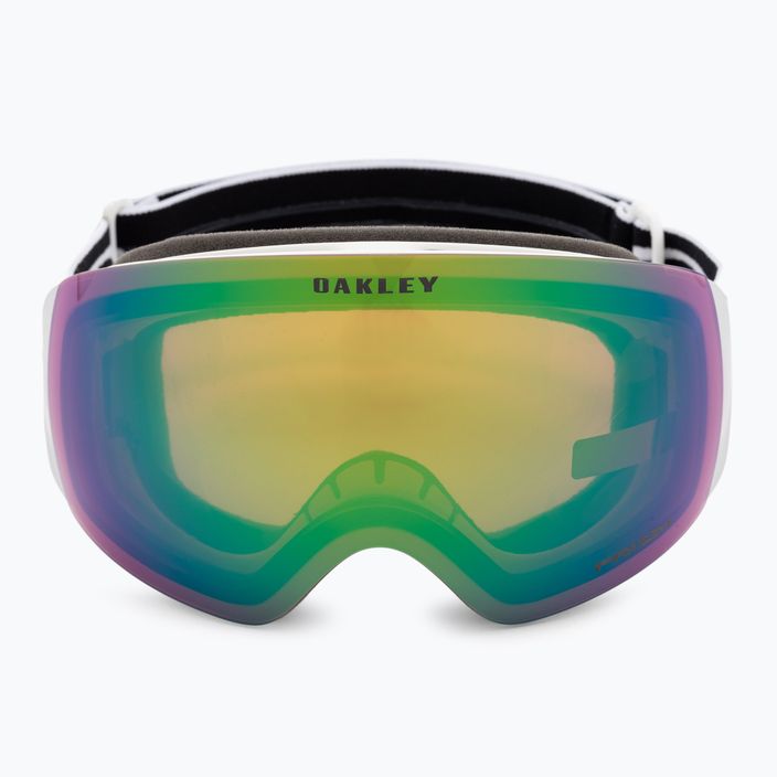 Oakley Flight Deck matiniai balti/prizm snow jade iridium slidinėjimo akiniai OO7064-23 2