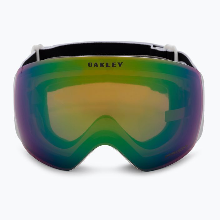 Oakley Flight Deck matiniai balti/prizm snow jade iridium slidinėjimo akiniai OO7050-36 2