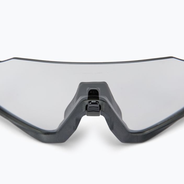 Oakley Flight Jacket plieniniai/skaidrūs iki juodos spalvos fotochrominiai dviratininkų akiniai 0OO9401 4