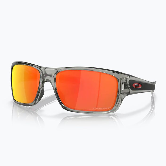 "Oakley Turbine" pilkos spalvos rašalas/prizm ruby poliarizuoti akiniai nuo saulės 6