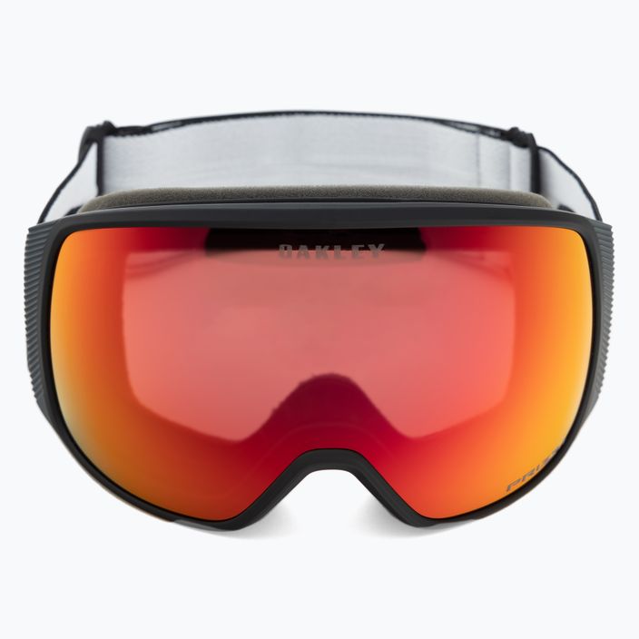 Oakley Flight Tracker matinės juodos/prizm sniego žibintuvėlis su iridžiu slidinėjimo akiniai OO7104-07 2