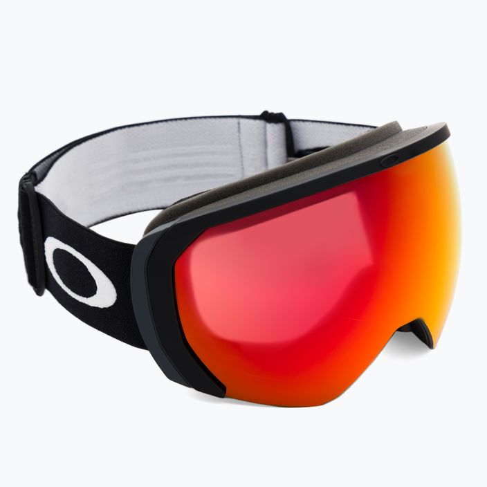 Oakley Flight Path matinės juodos/prizm sniego žibintuvėlis su iridžiu slidinėjimo akiniai OO7110-06
