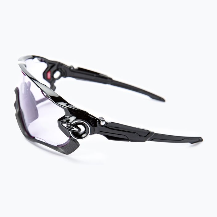 Oakley Jawbreaker poliruoti juodi/prizminiai dviratininkų akiniai esant silpnam apšvietimui 0OO9290 4