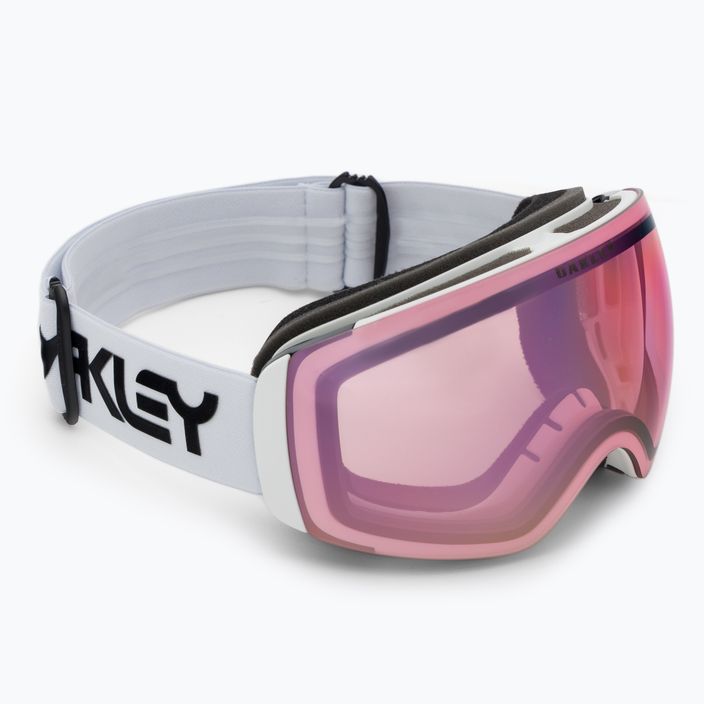 Oakley Flight Deck factory pilot white/prizm snow pink iridium slidinėjimo akiniai OO7064-93