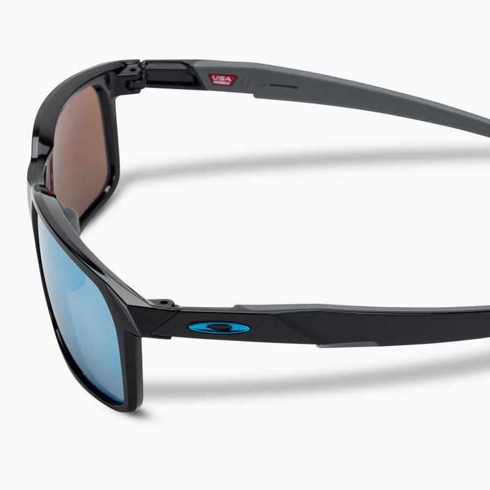 "Oakley Portal X" akiniai nuo saulės poliruoti juodi/prizm deep water poliarizuoti 4