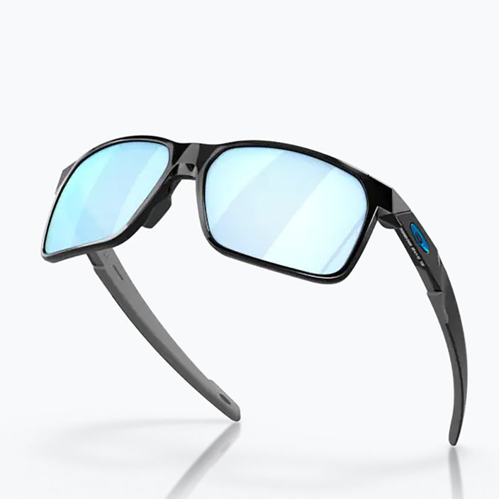 "Oakley Portal X" akiniai nuo saulės poliruoti juodi/prizm deep water poliarizuoti 9