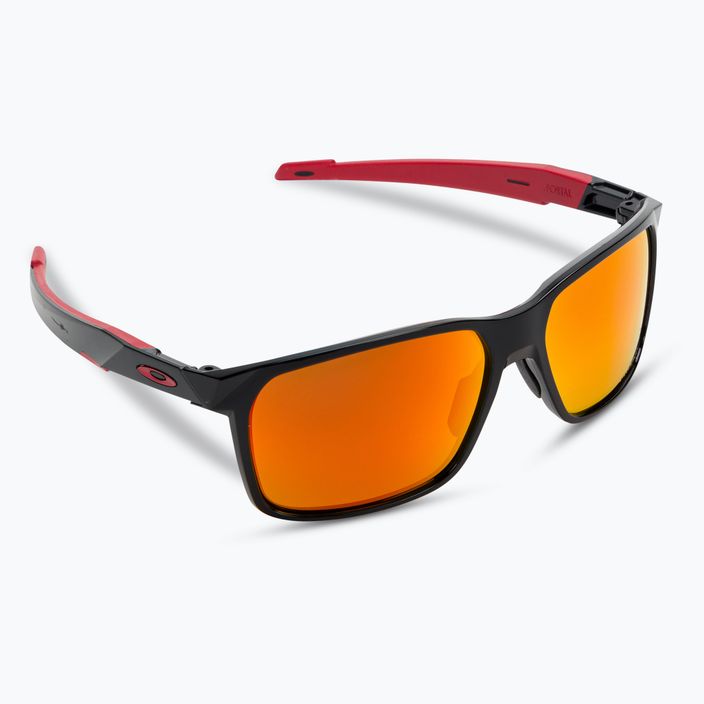 "Oakley Portal X" poliruoti juodi/prizm ruby poliarizuoti akiniai nuo saulės