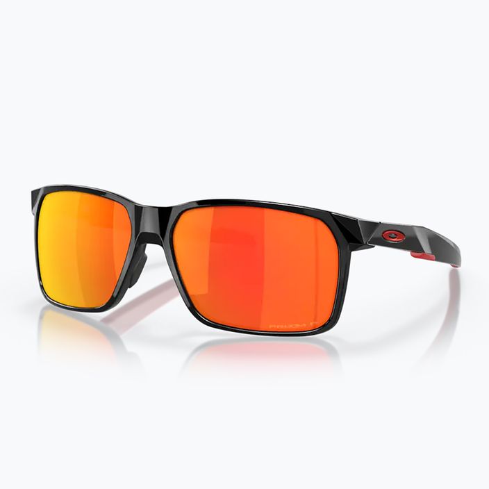 "Oakley Portal X" poliruoti juodi/prizm ruby poliarizuoti akiniai nuo saulės 6