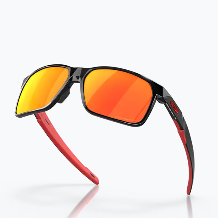 "Oakley Portal X" poliruoti juodi/prizm ruby poliarizuoti akiniai nuo saulės 9