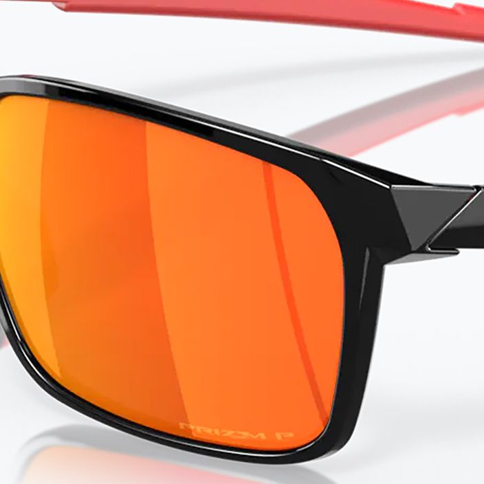"Oakley Portal X" poliruoti juodi/prizm ruby poliarizuoti akiniai nuo saulės 11
