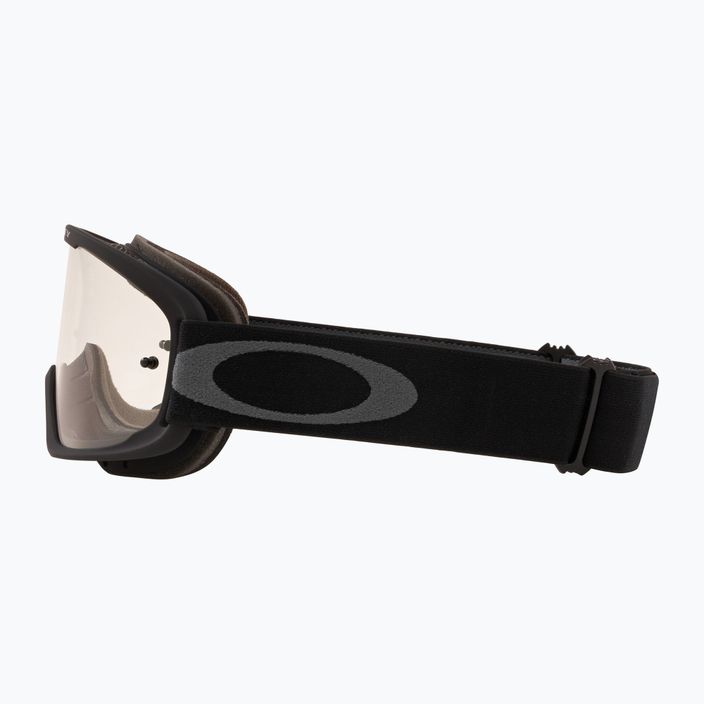 Oakley O Frame 2.0 Pro MTB dviratininkų akiniai juodi metaliniai/skaidrūs 6