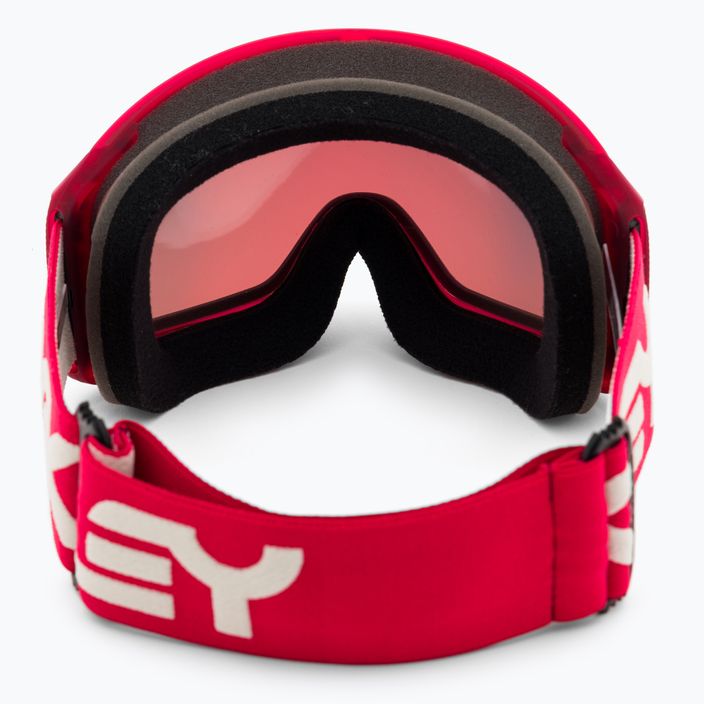 Oakley Flight Tracker matinės raudonos spalvos/prizm sniego žibintuvėlis su iridžiu slidinėjimo akiniai OO7104-43 3