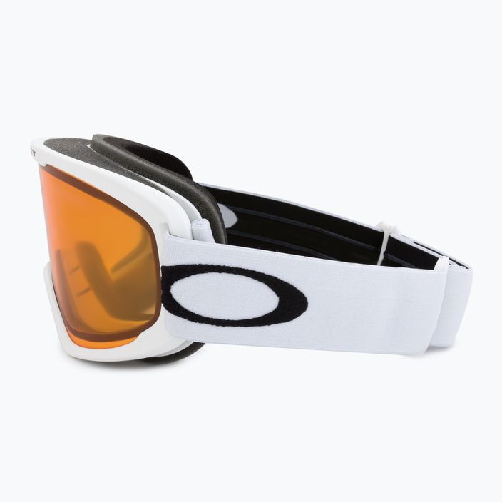 Oakley O-Frame 2.0 Pro matinės baltos/persimono spalvos slidinėjimo akiniai OO7125-03 4
