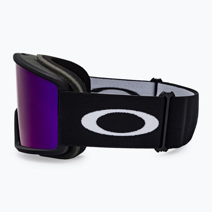 Oakley Target Line matiniai juodi/violetiniai iridžio spalvos slidinėjimo akiniai OO7120-14 4