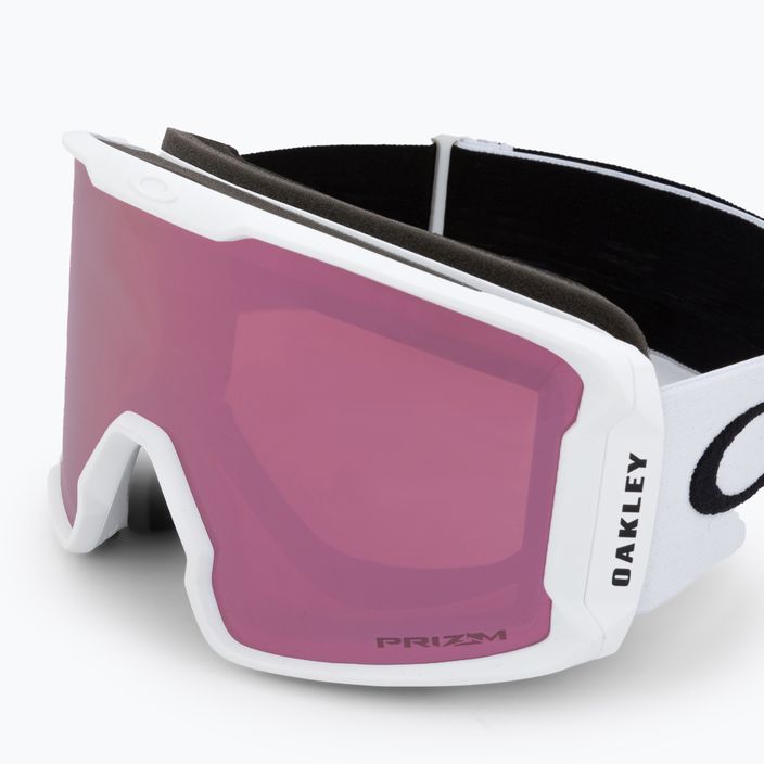 Oakley Line Miner matiniai balti/prizm rožinio aukso iridžio slidinėjimo akiniai OO7070-C5 5