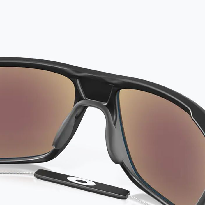 "Oakley Split Shot" matinės juodos/prizm safyro spalvos poliarizuoti akiniai nuo saulės 13