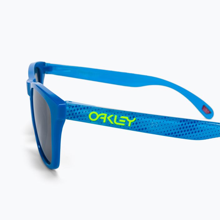 Oakley Frogskins aukštos rezoliucijos poliruoti safyro/prizm black akiniai nuo saulės 0OO9013 4