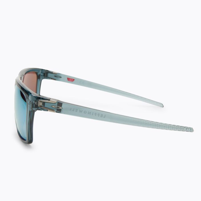 Oakley Leffingwell krištoliniai juodi/prizm giliai vandenyje poliarizuoti akiniai nuo saulės 0OO9100 4