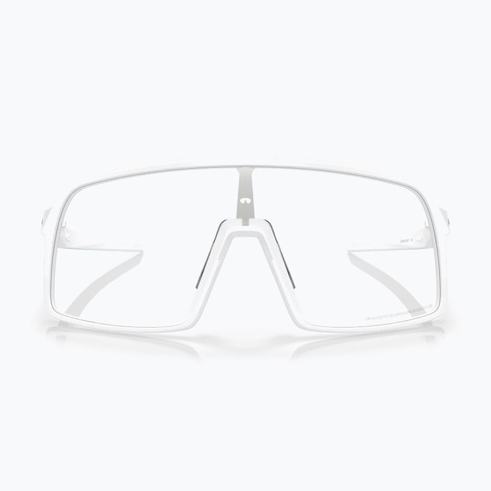 Oakley Sutro matinės baltos/skaidrios iki juodos spalvos fotochrominiai dviratininkų akiniai 0OO9406 7
