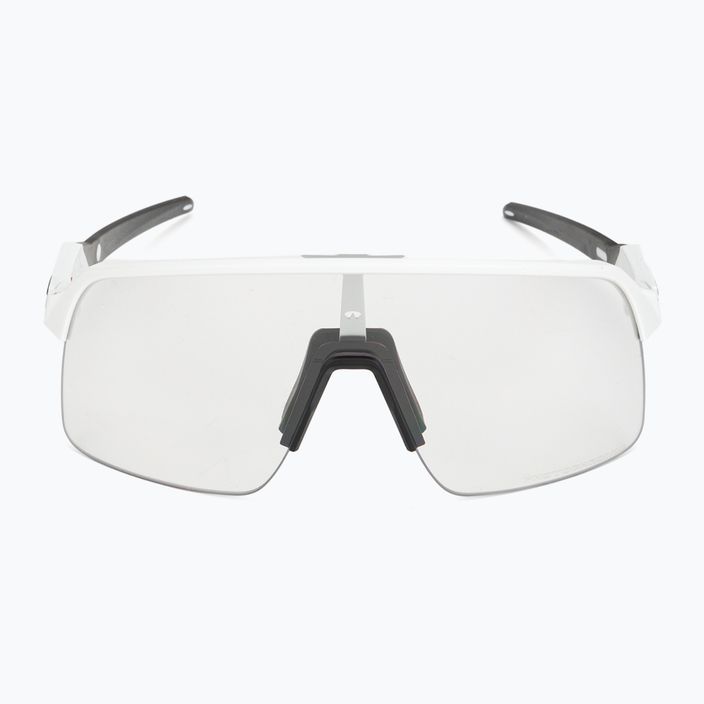 Oakley Sutro Lite matinės baltos/skaidrios iki juodos spalvos fotochrominiai dviratininkų akiniai 0OO9463 3