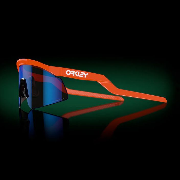 "Oakley Hydra" neoninės oranžinės/prizminio safyro spalvos akiniai nuo saulės 8