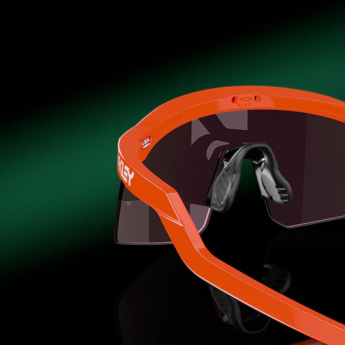 "Oakley Hydra" neoninės oranžinės/prizminio safyro spalvos akiniai nuo saulės 9