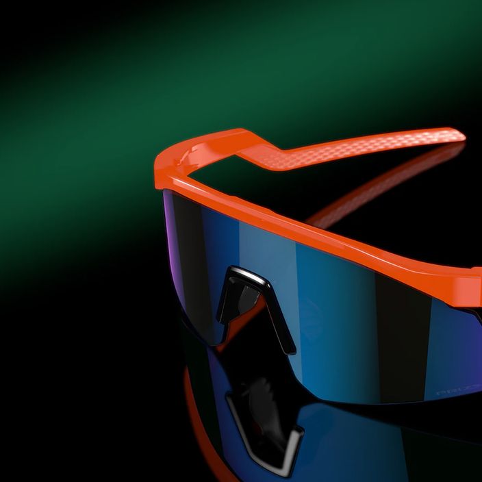 "Oakley Hydra" neoninės oranžinės/prizminio safyro spalvos akiniai nuo saulės 10