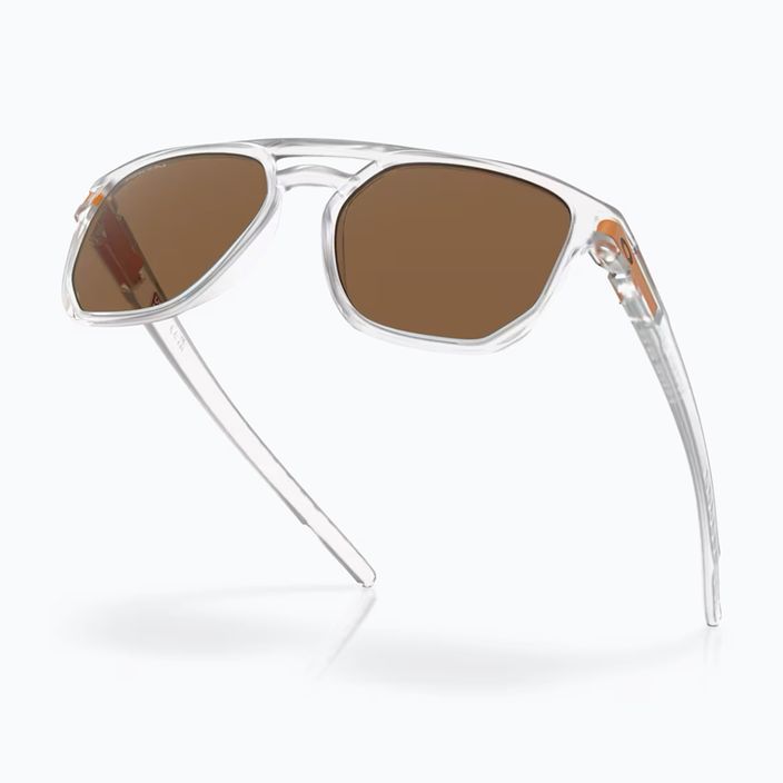 Akiniai nuo saulės Oakley Latch Beta matte clear/prizm bronze 4