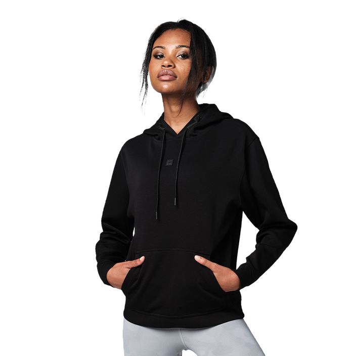 Moteriški STRONG ID Essential Core džemperiai su gobtuvu juodos spalvos Z1T02687