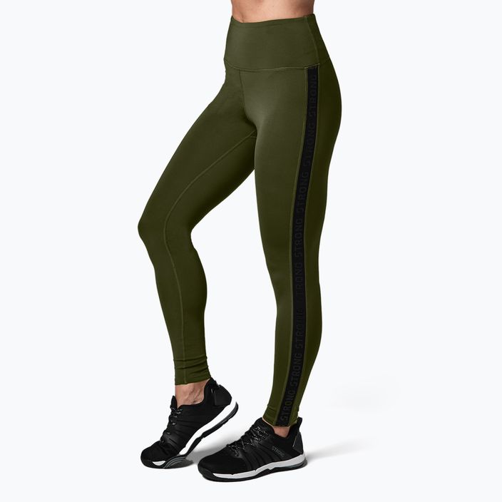 Moteriškos treniruočių kelnės STRONG ID Essential green Z1B01340 2