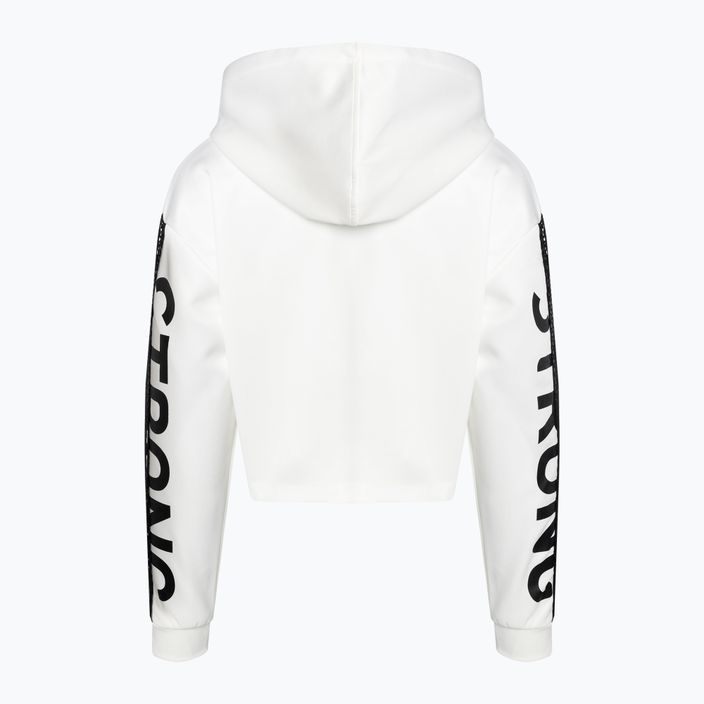 Moteriški STRONG ID firminiai džemperiai Crop baltos spalvos Z1T02502 7