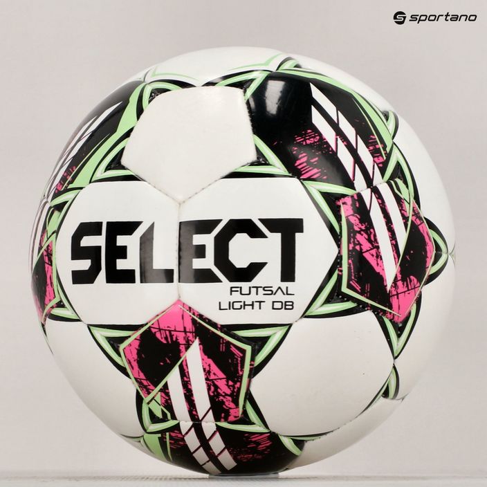 Futbolo kamuolys SELECT Futsal Light DB v22 white/green dydis 4 6