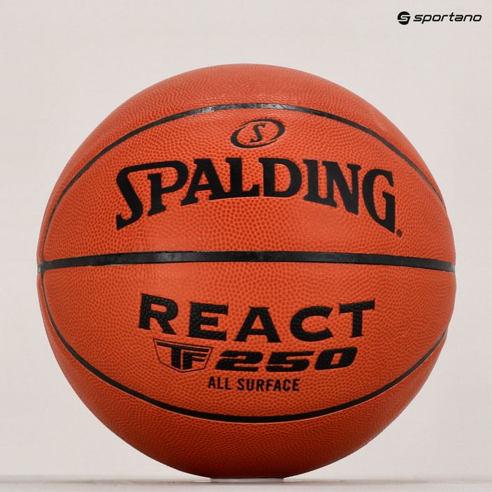 Spalding TF-250 React krepšinio kamuolys 76803Z 6