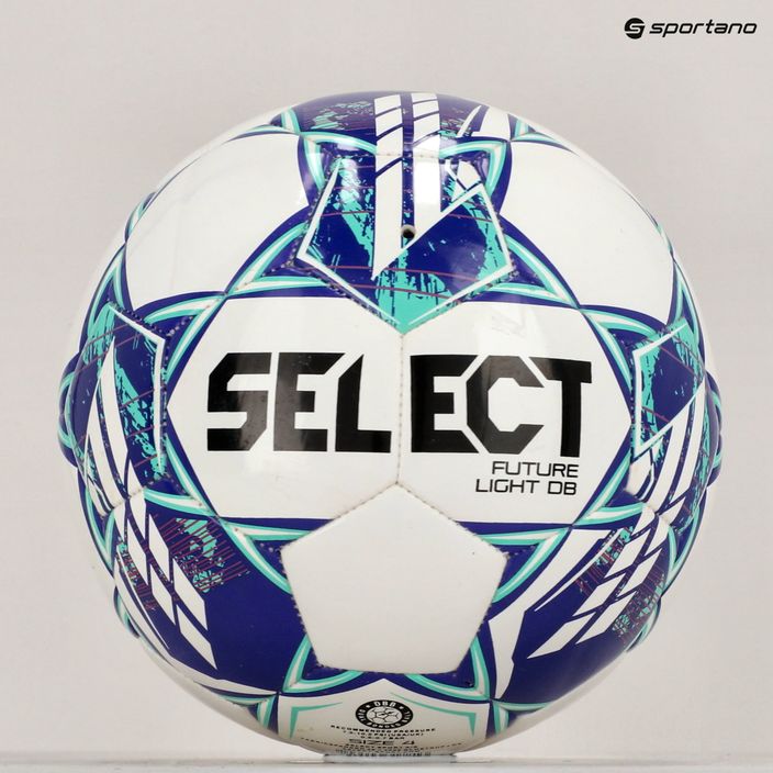 SELECT Future Light DB v23 baltas/žalias futbolo kamuolys, dydis 4 5