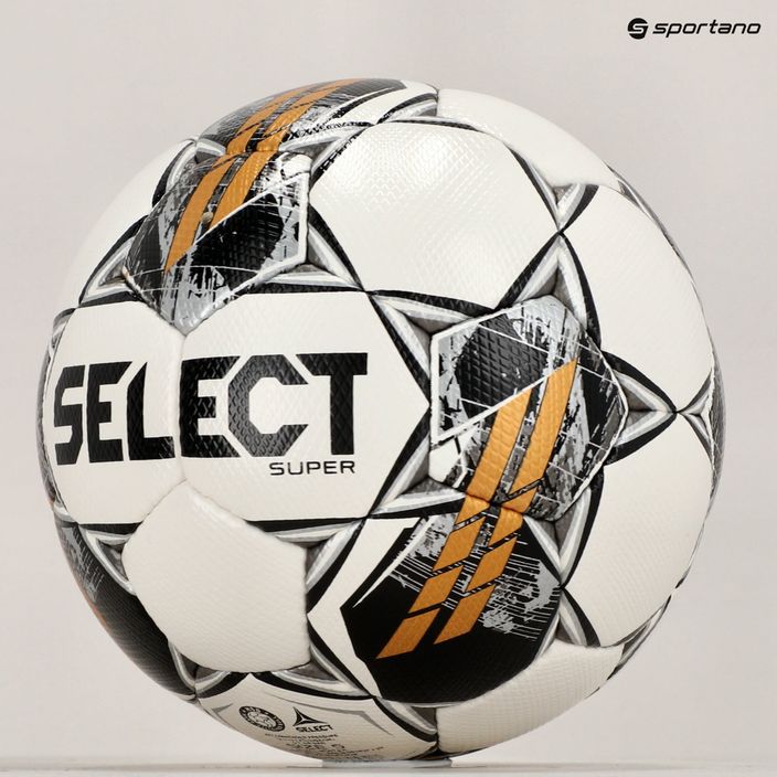 SELECT Super v23 baltos/pilkos spalvos futbolo kamuolys 5 dydžio 4