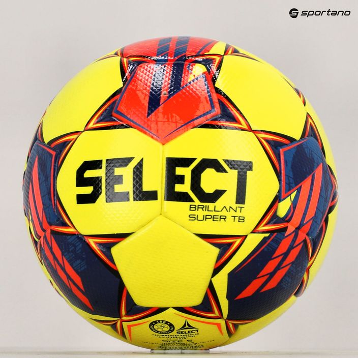 SELECT Brillant Super TB FIFA v23 yellow/red 100025 5 dydžio futbolo kamuolys 5