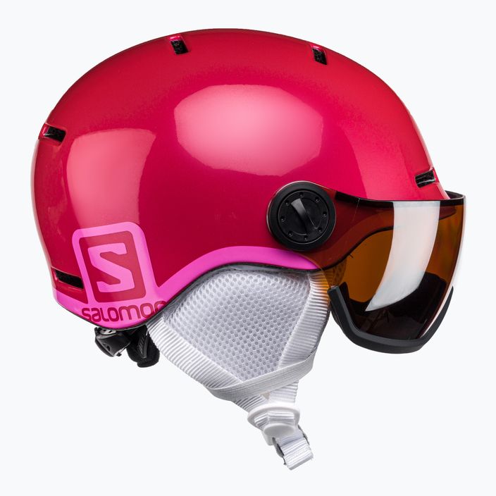 Salomon Grom Visor S2 vaikiškas slidinėjimo šalmas rožinės spalvos L39916200 4