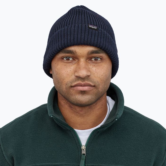 Žieminė kepurė Patagonia Fishermans Rolled Beanie navy blue 3