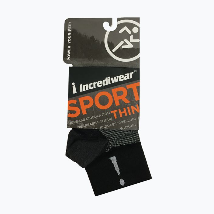 Incrediwear Sport Thin kompresinės kojinės juodos BP202 3