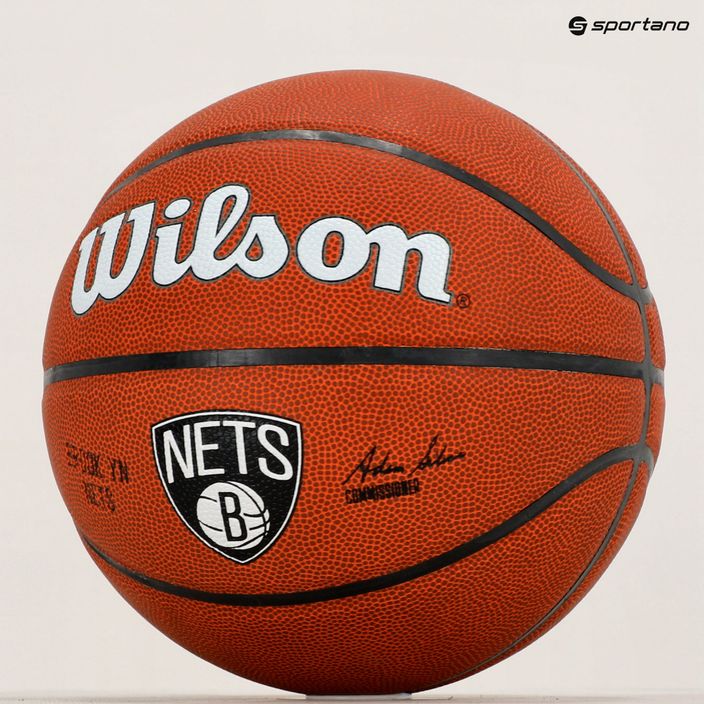 Wilson NBA Team Alliance Brooklyn Nets krepšinio kamuolys WTB3100XBBRO dydis 7 6